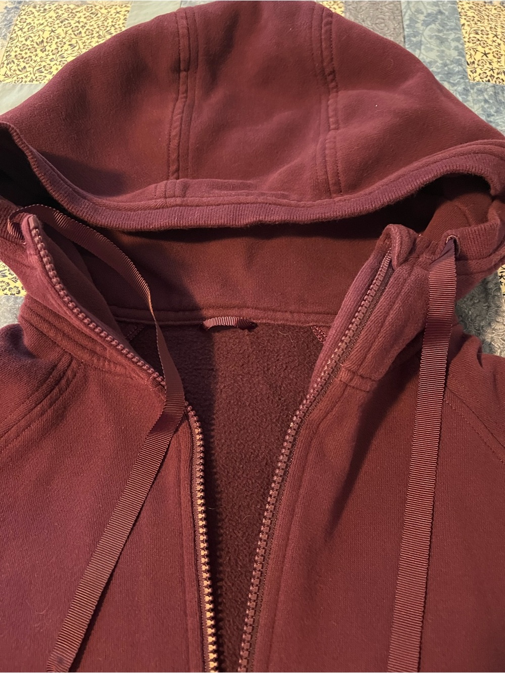 lululemon athletica Women's Full-Zip Hoodie in Deep Plum - Picture 7 of 8